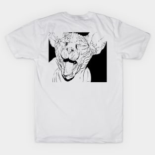 Yawning Hairless Cat T-Shirt